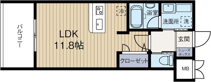 エトゥール山王公園 702号室 間取り