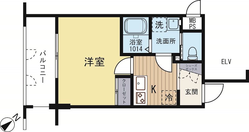 サヴォイエクセルシオール 304号室 間取り