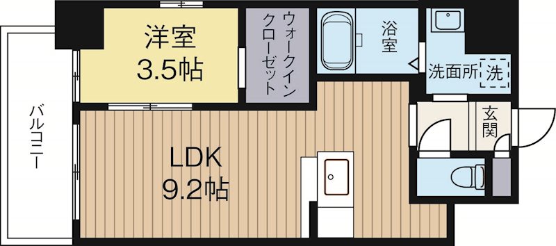 ソリエーヴォ県庁前 1002号室 間取り