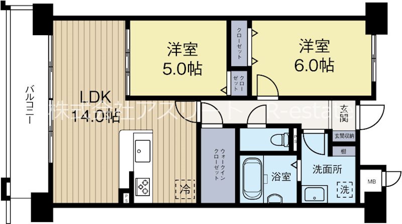 ネクスト吉塚 605号室 間取り