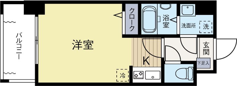 ネストピア大濠公園 403号室 間取り