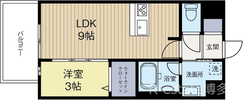 LANDIC Y138 301号室 間取り