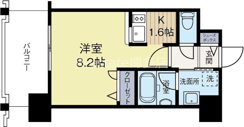 エンクレスト祇園2 1003号室 間取り