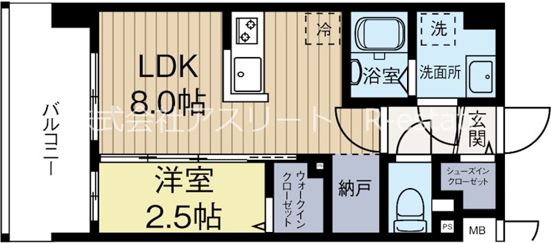 モダンパラッツォ博多フロント 302号室 間取り