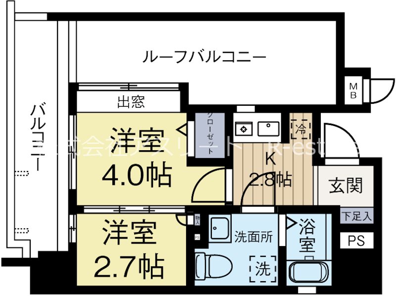 グランフォーレ西公園ANNEX 902号室 間取り