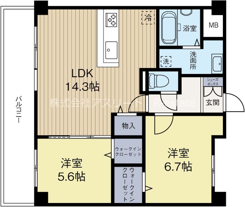 Casa Felice 505号室 間取り