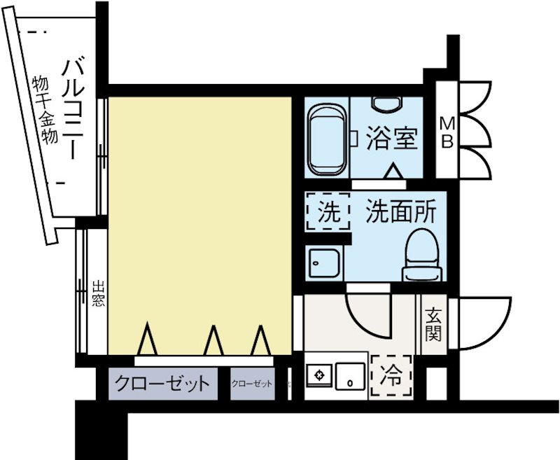 クレタ県庁前 702号室 間取り