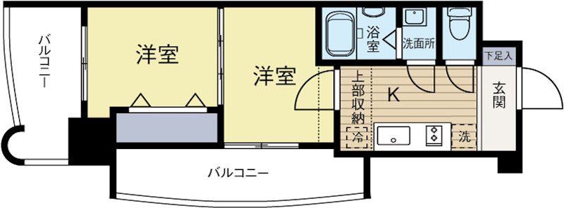 No.40PROJECT2100博多駅前 620号室 間取り