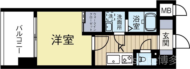 サヴォイルプルミエパリエ 1403号室 間取り