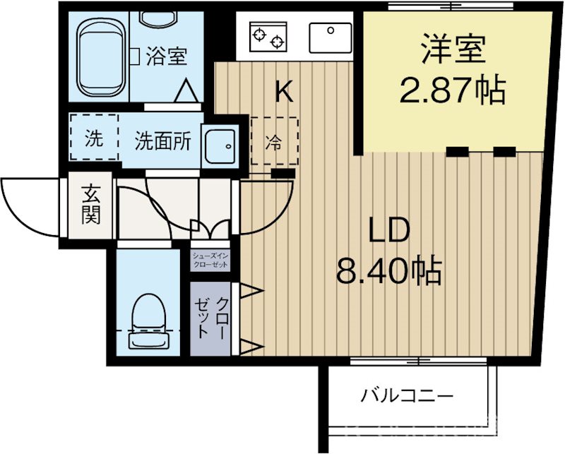 Branche博多住吉 302号室 間取り