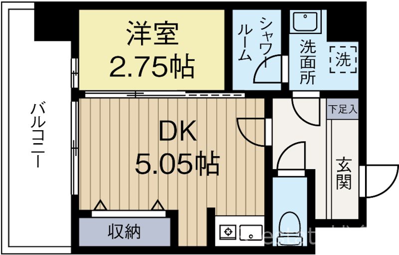 MODERN PALAZZO KEGO SUN 301号室 間取り