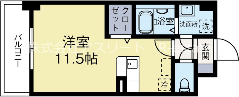 ネクスピア箱崎 406号室 間取り
