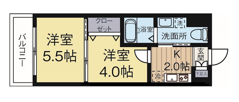 アイセレブ薬院 803号室 間取り