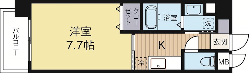 グランヴィラージュ 802号室 間取り