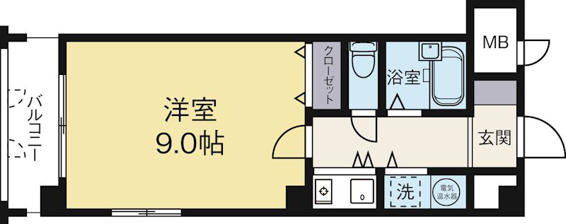 JGM県庁口 402号室 間取り