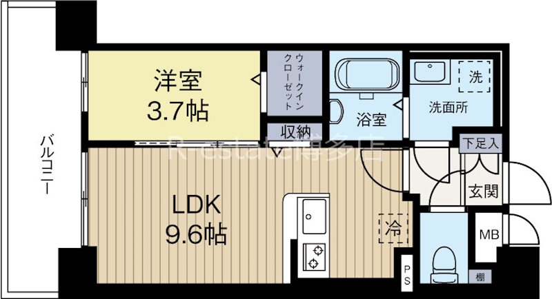 SAKURA天神 401号室 間取り