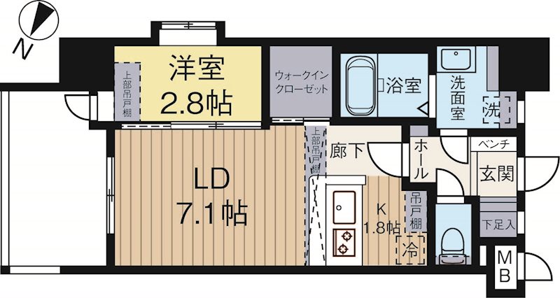 サヴォイラサブリエール 1101号室 間取り