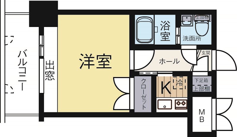 エステートモア平尾駅前通り 705号室 間取り