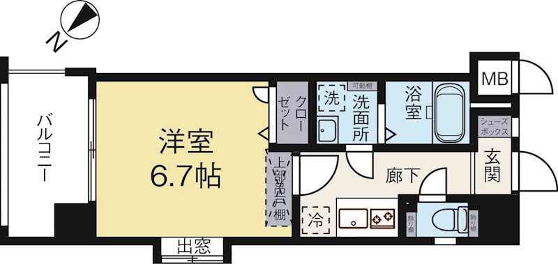 アレクサスラクラシコ 304号室 間取り