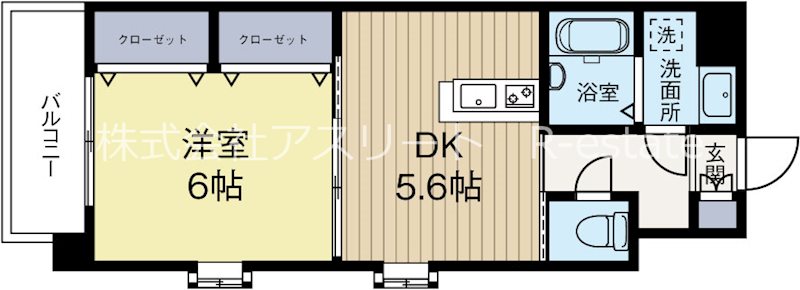 ソルレヴェンテ 801号室 間取り