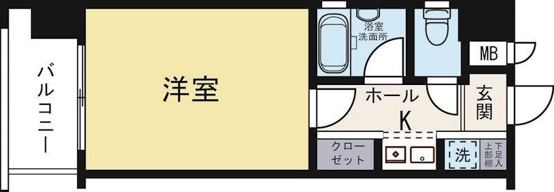 ピュアドームエスパルシア博多 606号室 間取り