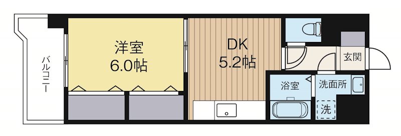 ソルレヴェンテ 402号室 間取り