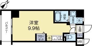 エンクレスト奈良屋 903号室 間取り