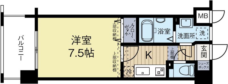 エンクレスト天神東3 1006号室 間取り
