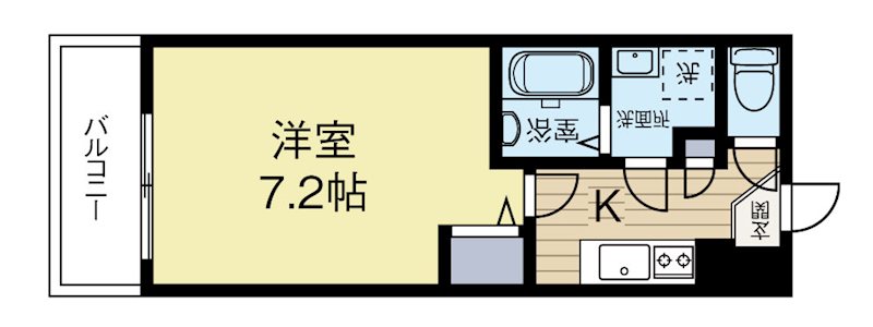 ラセット博多 705号室 間取り