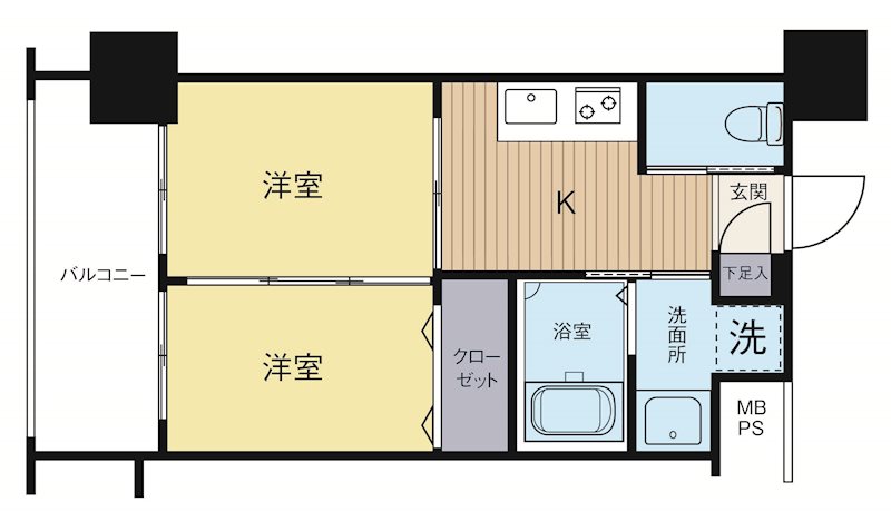 ネストピア平尾駅前 間取り図