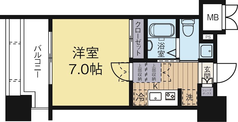 サヴォイザセントラルガーデン 207号室 間取り