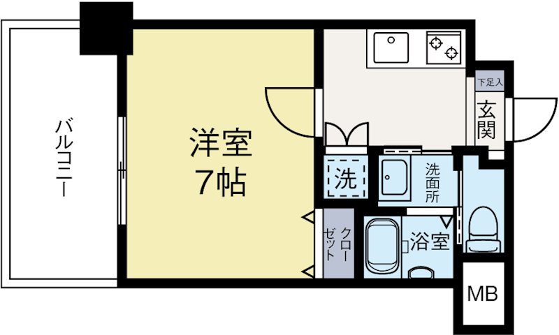 サヴォイルカサブランカ 407号室 間取り