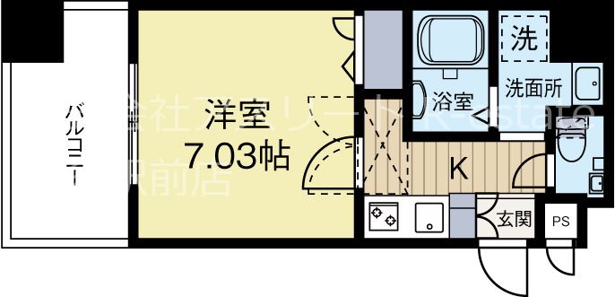 サヴォイザパームストリート 606号室 間取り