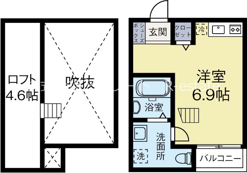 ボナール吉塚 203号室 間取り