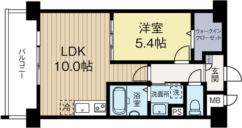 ピュアコットン矢部与 506号室 間取り