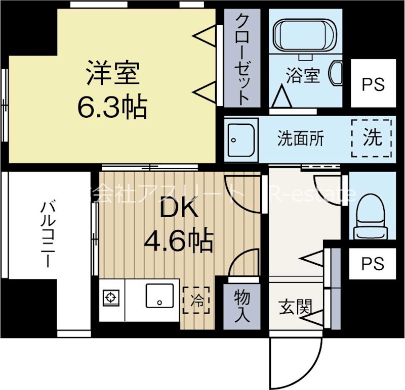 エフコラソン薬院 間取り図