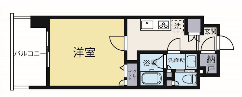 BOA VISTA博多駅 502号室 間取り