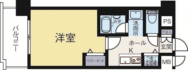 ピュアドームディア県庁前 608号室 間取り