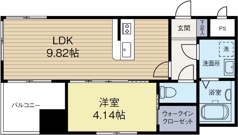 Coccinelle 503号室 間取り