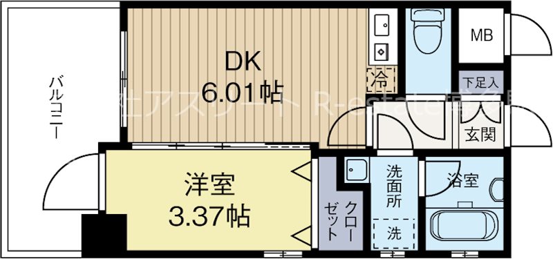 ヴィーブル天神南  間取り図