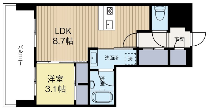 ランディックK320 1203号室 間取り