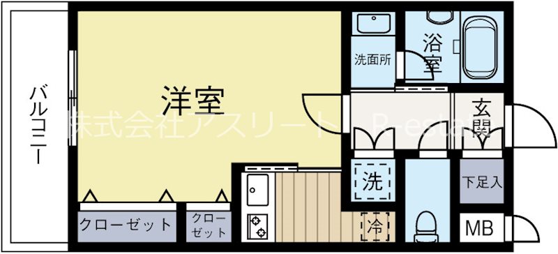 プライムアーバン博多 606号室 間取り