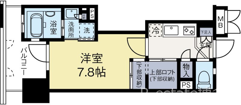 アクタス博多Vタワー 803号室 間取り