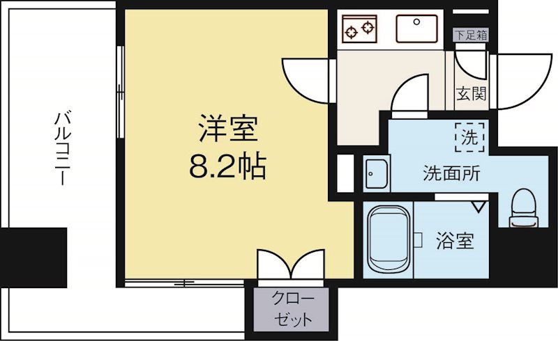 リファレンス下呉服町 1101号室 間取り