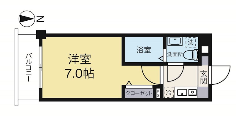 パンルネックスクリスタル博多駅南2 501号室 間取り