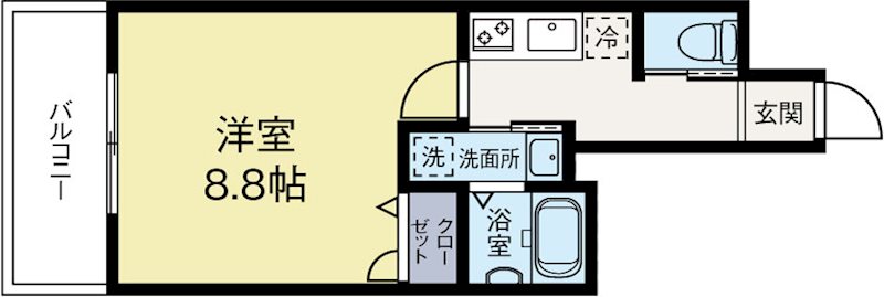 イルマーレ博多 705号室 間取り