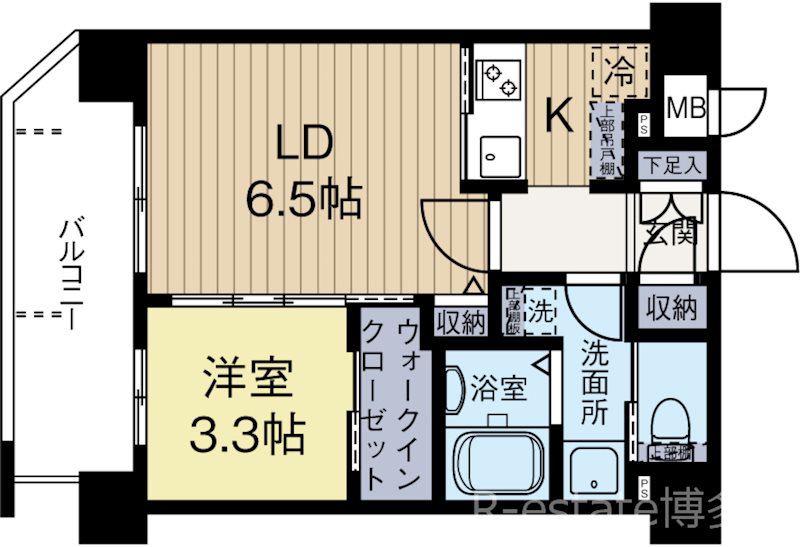 ネストピア薬院東 403号室 間取り