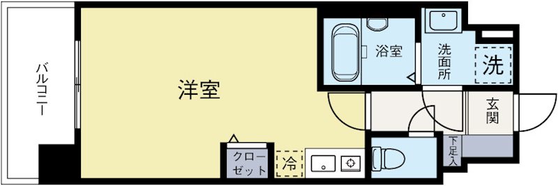 アソシアグロッツォ薬院大通り 間取り図