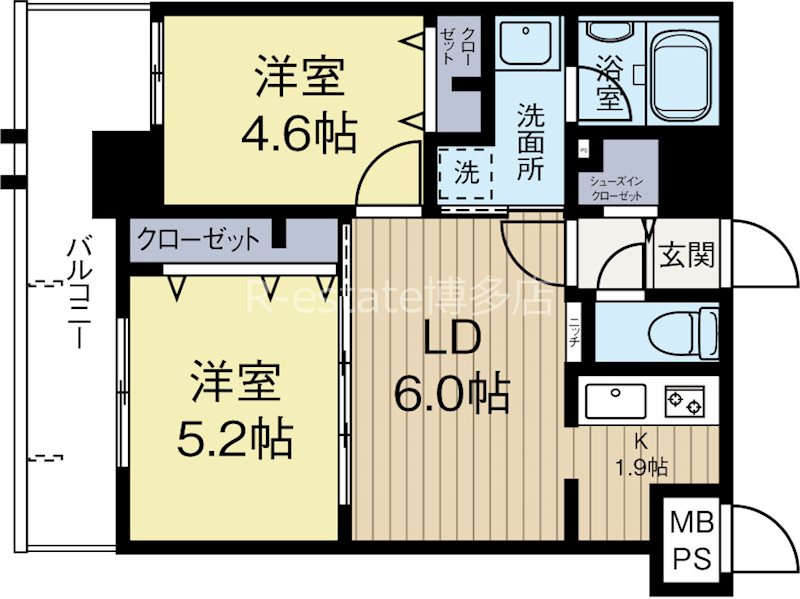 アルファシオレヴァーク 202号室 間取り