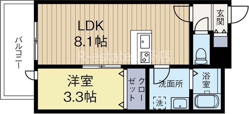 ザプレセアル南福岡 203号室 間取り